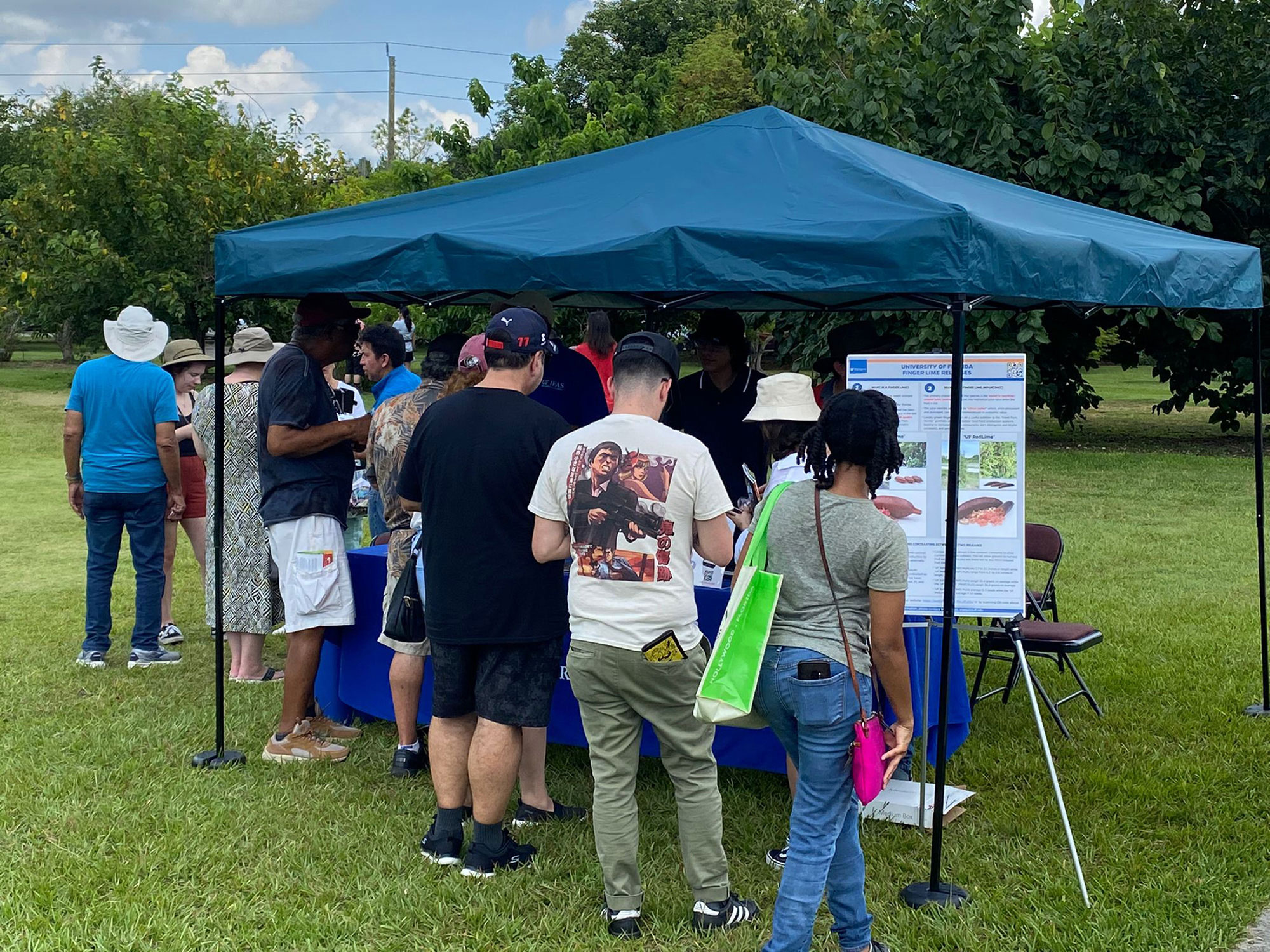 People at event display